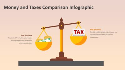 Money and Taxes Comparison Infographic PowerPoint Template
