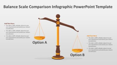 Balance Scale Comparison Infographic PowerPoint Template