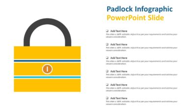 Padlock Infographic PowerPoint Slide