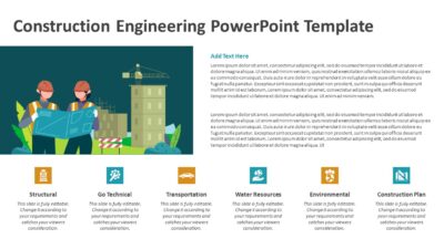 Construction Engineering PowerPoint Template