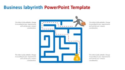Business labyrinth PowerPoint Template