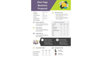 One Page Business Proposal PowerPoint Template