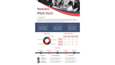 One Pager Investors Pitch Deck PowerPoint Slide