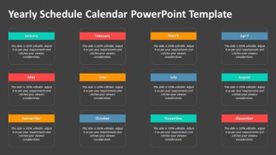 Yearly Schedule Calendar PowerPoint Template