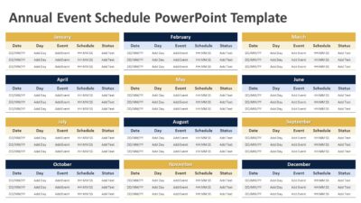 Annual Event Schedule PowerPoint Template