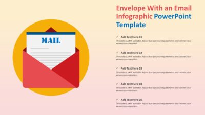 Envelope With an Email Infographic PowerPoint Template