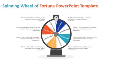 Spinning Wheel of Fortune PowerPoint Template