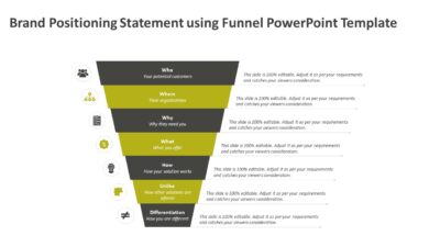Brand Positioning Statement using Funnel PowerPoint Template