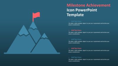 Milestone Achievement Icon PowerPoint Template