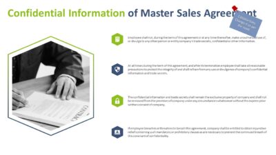 Confidential Information of Master Sales Agreement PowerPoint Slide