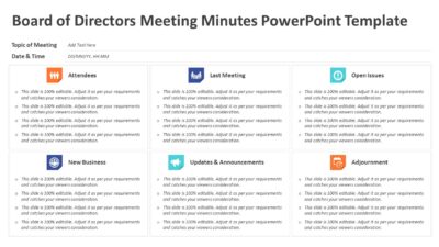 Board of Directors Meeting Minutes PowerPoint Template