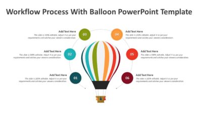 Workflow Process With Balloon PowerPoint Template