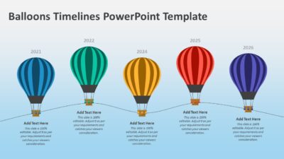 Balloons Timelines PowerPoint Template