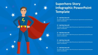Superhero Story Infographic PowerPoint Template
