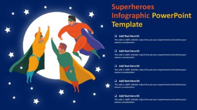 Superheroes Infographic PowerPoint Template