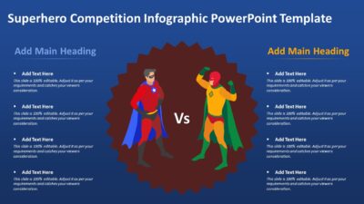 Superhero Competition Infographic PowerPoint Template