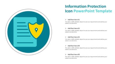 Information Protection Icon PowerPoint Template
