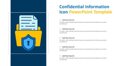 Confidential Information Icon PowerPoint Template