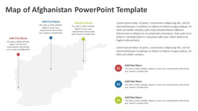Map of Afghanistan PowerPoint Template