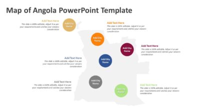 Map of Angola PowerPoint Template