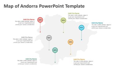 Map of Andorra PowerPoint Template