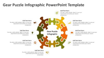 Gear Puzzle Infographic PowerPoint Template