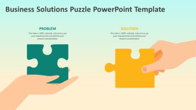 Business Solutions Puzzle PowerPoint Template