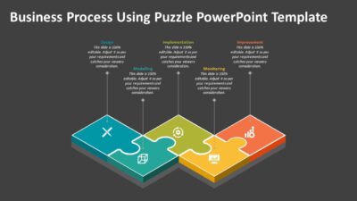 Business Process Using Puzzle PowerPoint Template