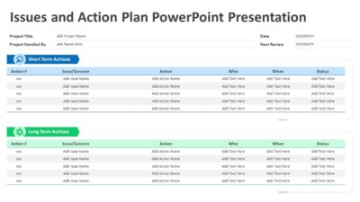 Issues and Action Plan PowerPoint Presentation