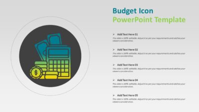 Budget Icon PowerPoint Template