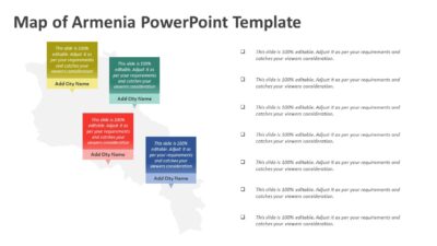 Map of Armenia PowerPoint Template