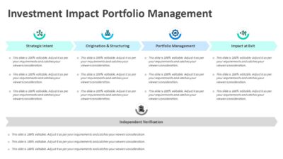 Investment Impact Portfolio Management PowerPoint Template