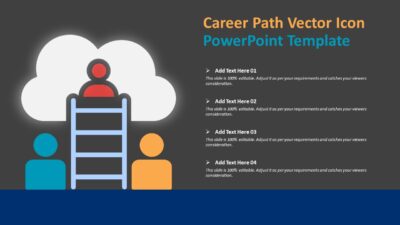 Career Path Vector Icon PowerPoint Template