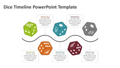 Dice Timeline PowerPoint Template