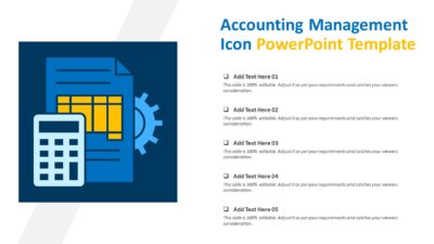 Accounting Management Icon PowerPoint Template