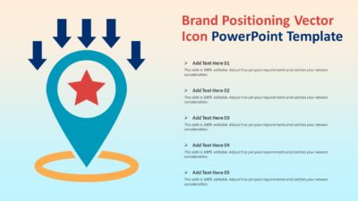 Brand Positioning Vector Icon PowerPoint Template