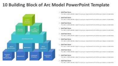 10 Building Block of Arc Model PowerPoint Template