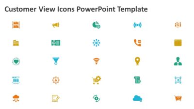 Customer View Icons PowerPoint Template