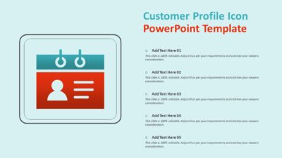 Customer Profile Icon PowerPoint Template