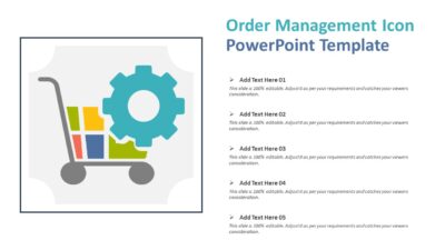 Order Management Icon PowerPoint Template