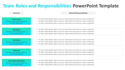 Team Roles and Responsibilities PowerPoint Template