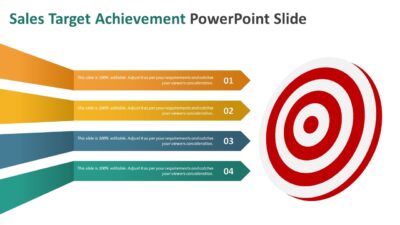 Sales Target Achievement PowerPoint Slide