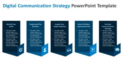 Digital Communication Strategy PowerPoint Template