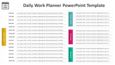 Daily Work Planner PowerPoint Template