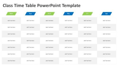 Class Time Table PowerPoint Template
