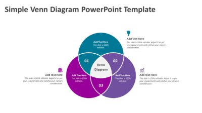 Simple Venn Diagram PowerPoint Template