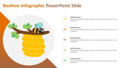 Beehive Infographic PowerPoint Slide