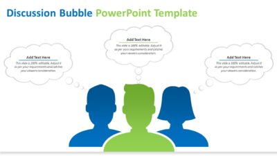 Discussion Bubble PowerPoint Template