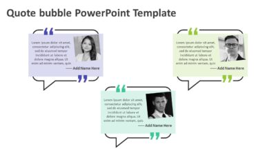 Quote bubble PowerPoint Template