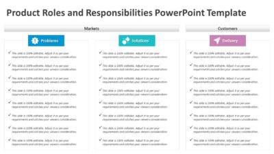 Product Roles and Responsibilities PowerPoint Template